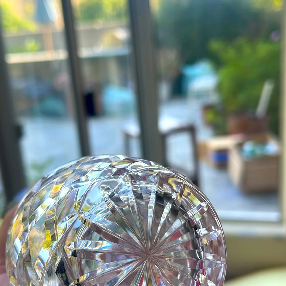 Signed VINTAGE WATERFORD CRYSTAL VASE 5 1/2